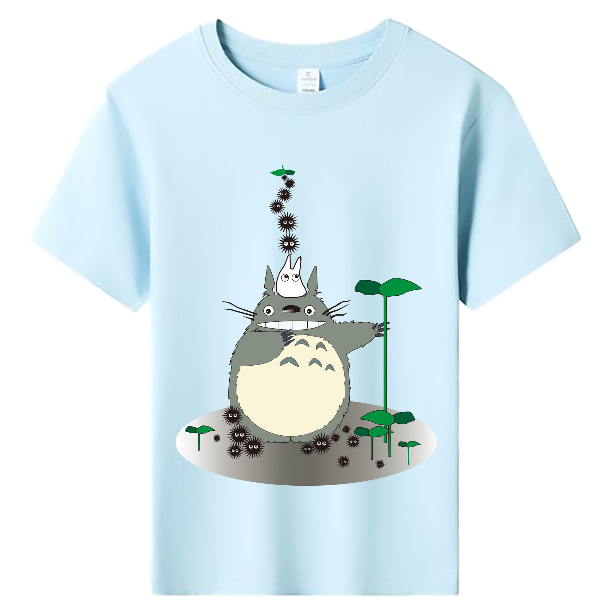 （画像用） となりのトトロ 草壁メイ 草壁サツキ My Neighbor Totoro Satsuki Kusakabe Mei Kusakabe 綿100％キッズTシャツ（フロントプリント）